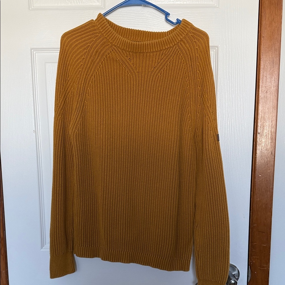 Joules Mustard Crewneck Sweater